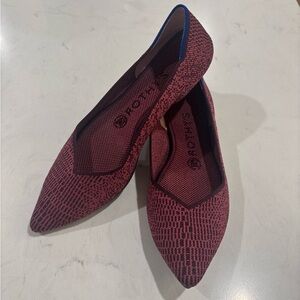 Rothy's Pink Patterned Flats